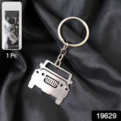 Classic Jeep Design Metal Keyring