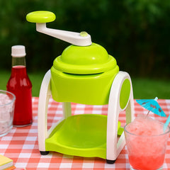 Miracle Small Plastic Ice Gola Maker Ice snowmaker Machine | Ice Crusher | Indoor Outdoor Manual With Steel Blade & Anti slip Grip (1 Pc)