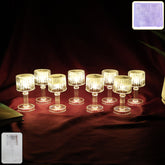 8pc Crystal Mini Lamp Set