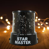 LED Projector Night Light Amazing Lamp, 3 Battery operated lamps, Rotation With the music Function, Master for Kids Bedroom Home Decoration Night Romantic Gift (Battery Not Included / 1 pc)