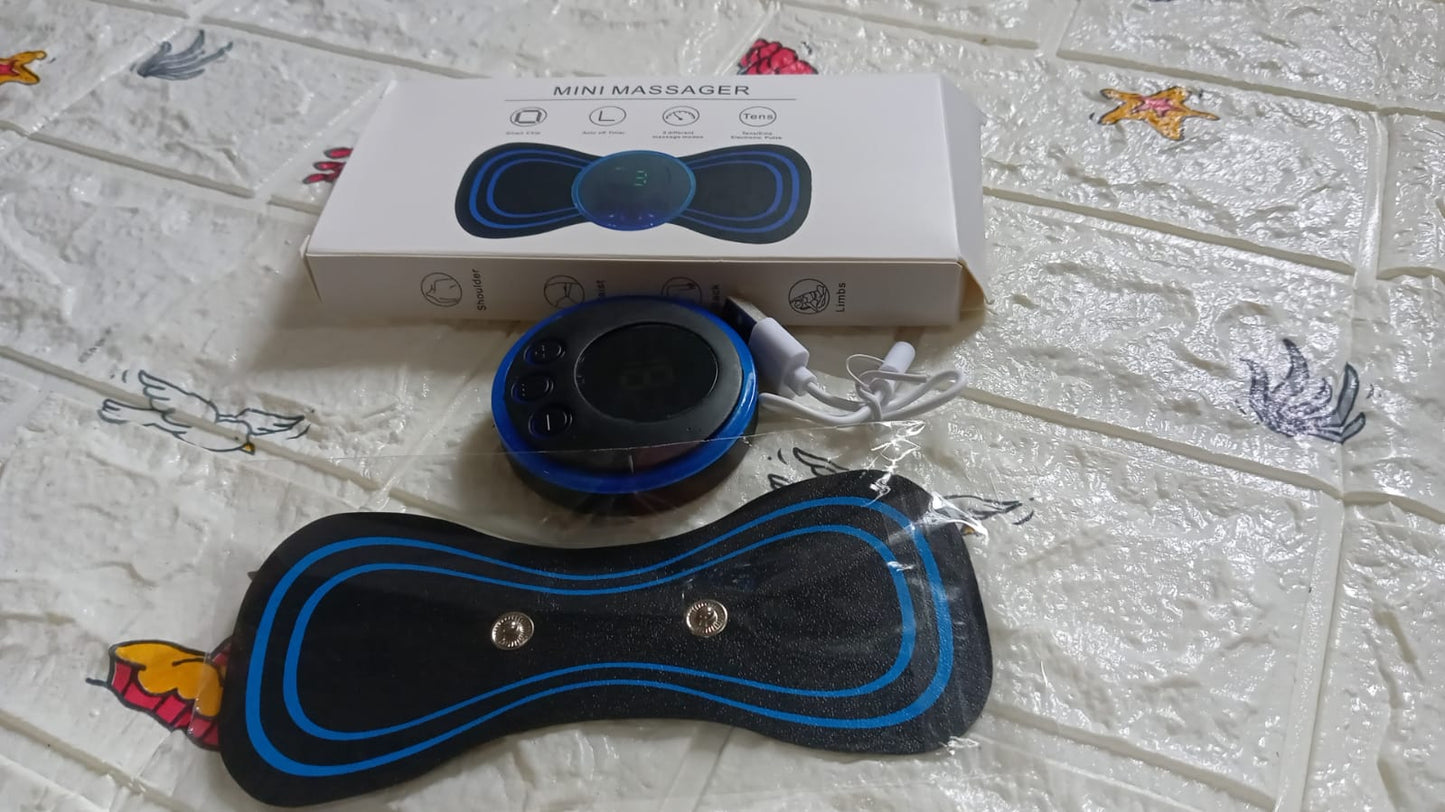 Portable USB Neck Massager Electric Neck Massager, Enhancer Mini Cervical Massager EMS Lymphatic Drainage Massage with Cable