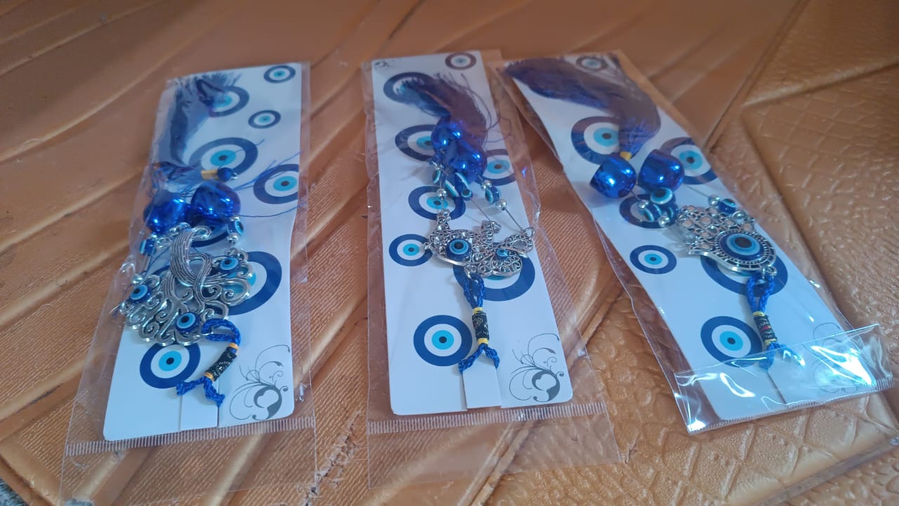 Metal Evil Eye Wind Chime Bells (Mix Design / 1 Pc)
