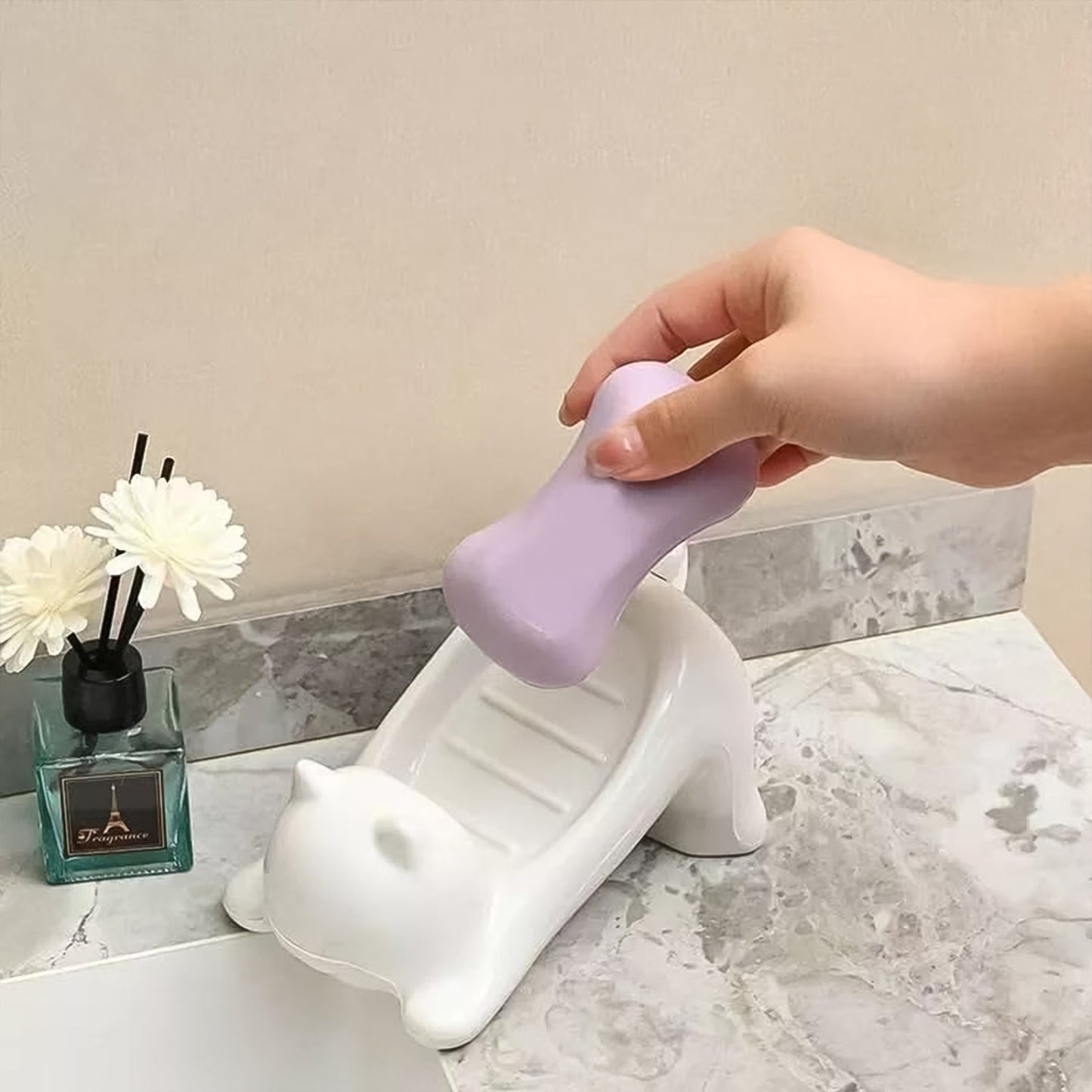 Cartoon Animal Shape Soap Dish Holder (1 Pc)