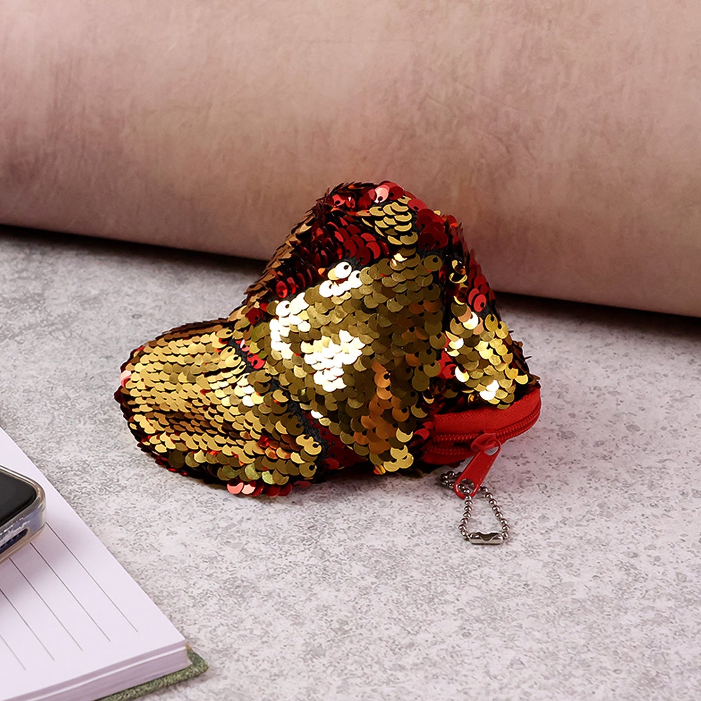 Stylish Sequin Mini Cap-Shaped Coin Purse (1 Pc)