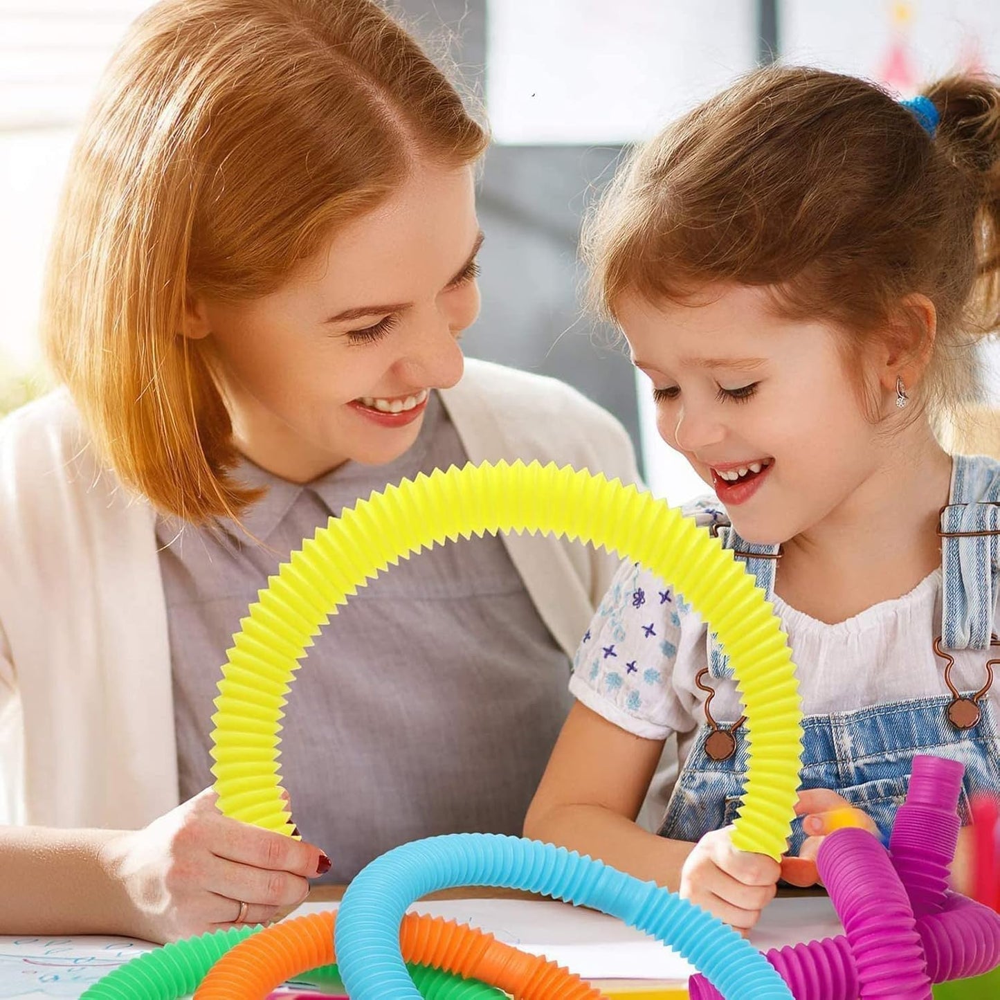 LED Glow Pop Tube Fidget Toy (Mix Color / 1 Pc)