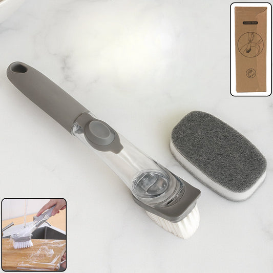 2 in 1 Soap-Dispensing Dish Brush - (Set)