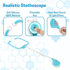 Aditi Premium Doctor Kit Medical Role Play Toy Set for Kids (10 Pc)