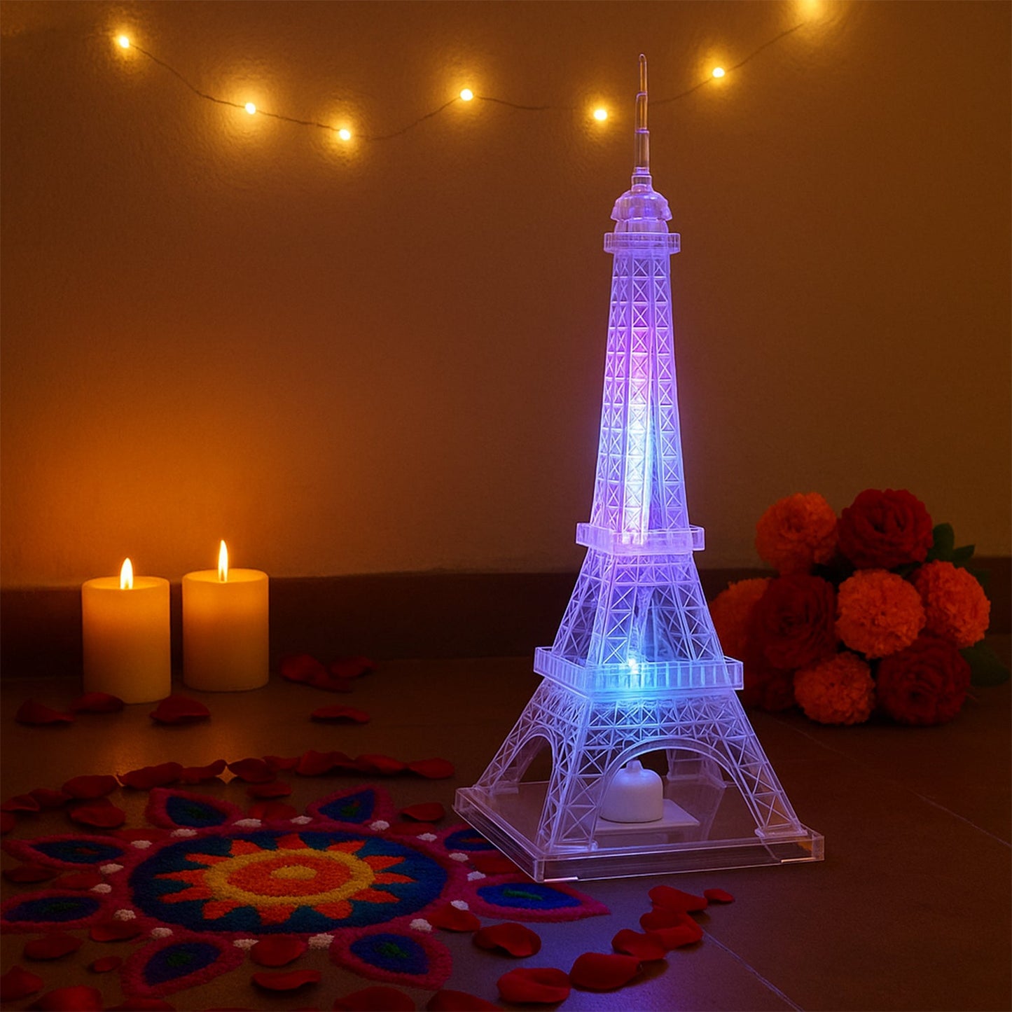 LED Eiffel Tower Decorative Night Light (1 Pc)