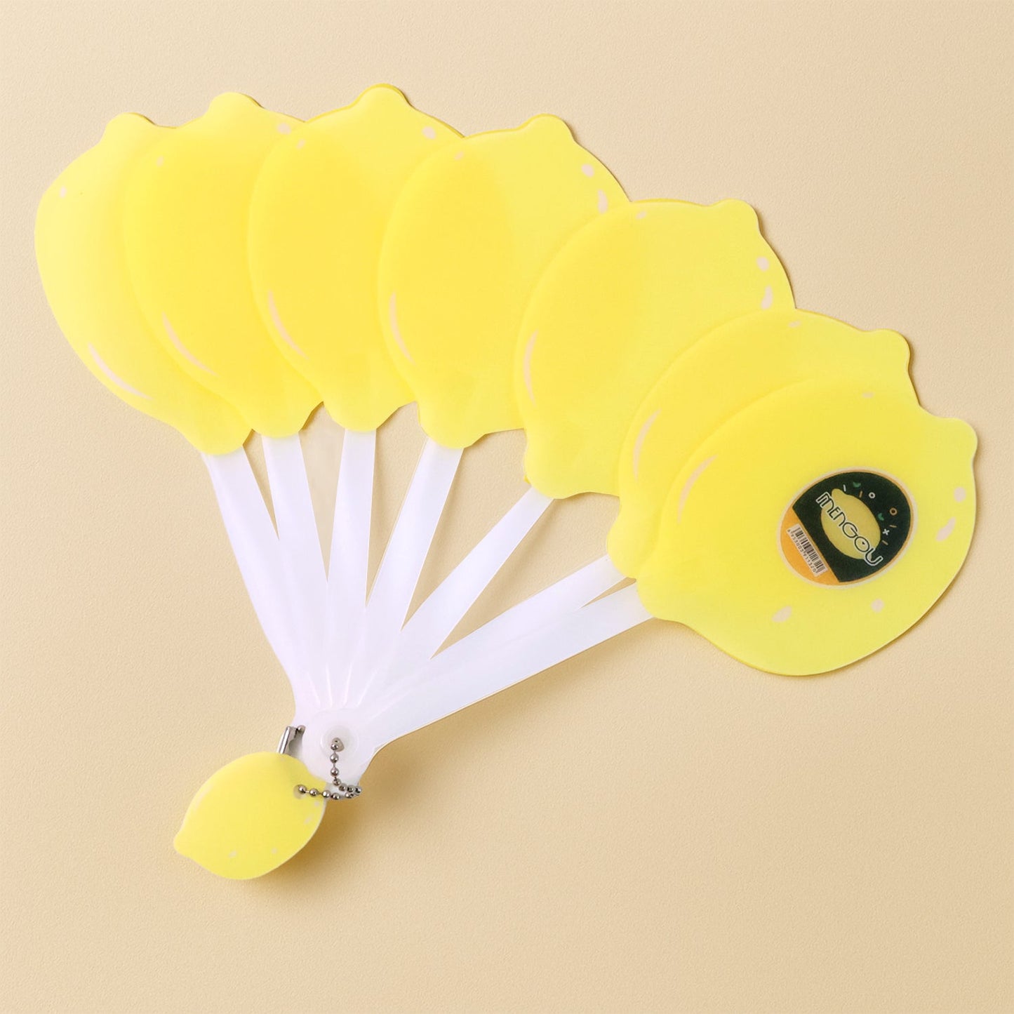 Lemon-Shape Hand Fan - (1 Pc)