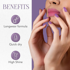 Beauty Gel Berry Eclipse Sparkle Nail Polish