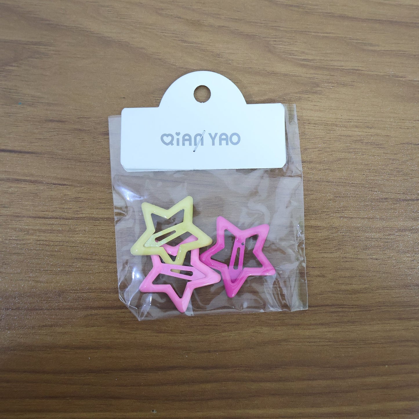 Star-Shaped Hair Clips for Girls - (3 Pc)