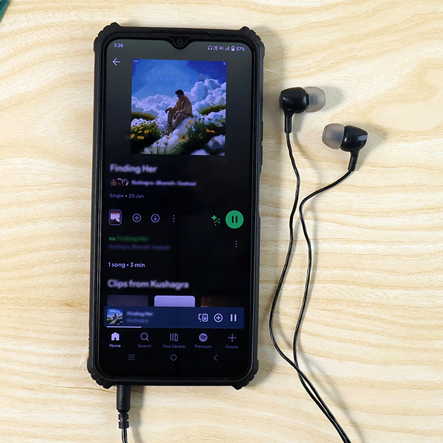 Premium Wired Stereo In-Ear Earphones (1 Pc)