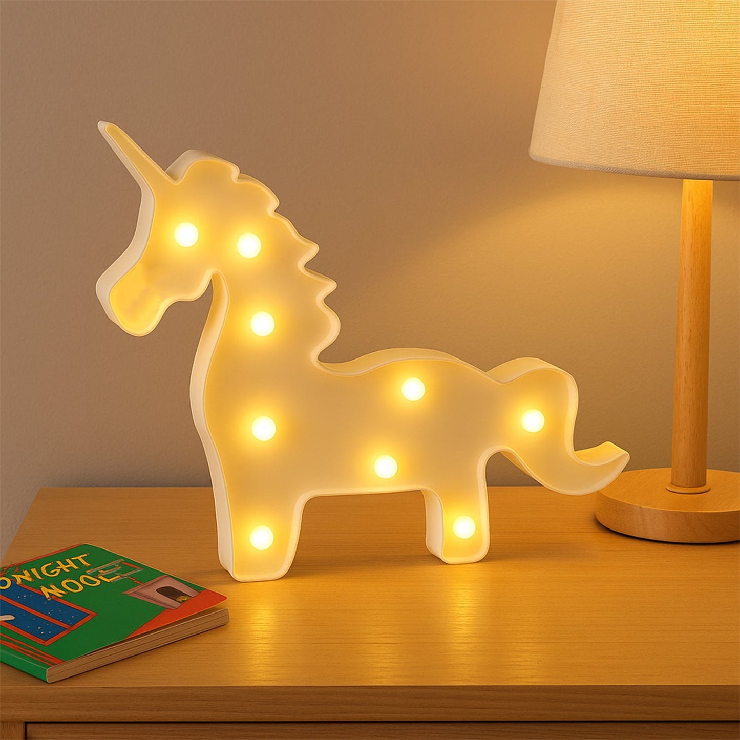 Unicorn Shaped LED Decorative Night Light (1 Pc)