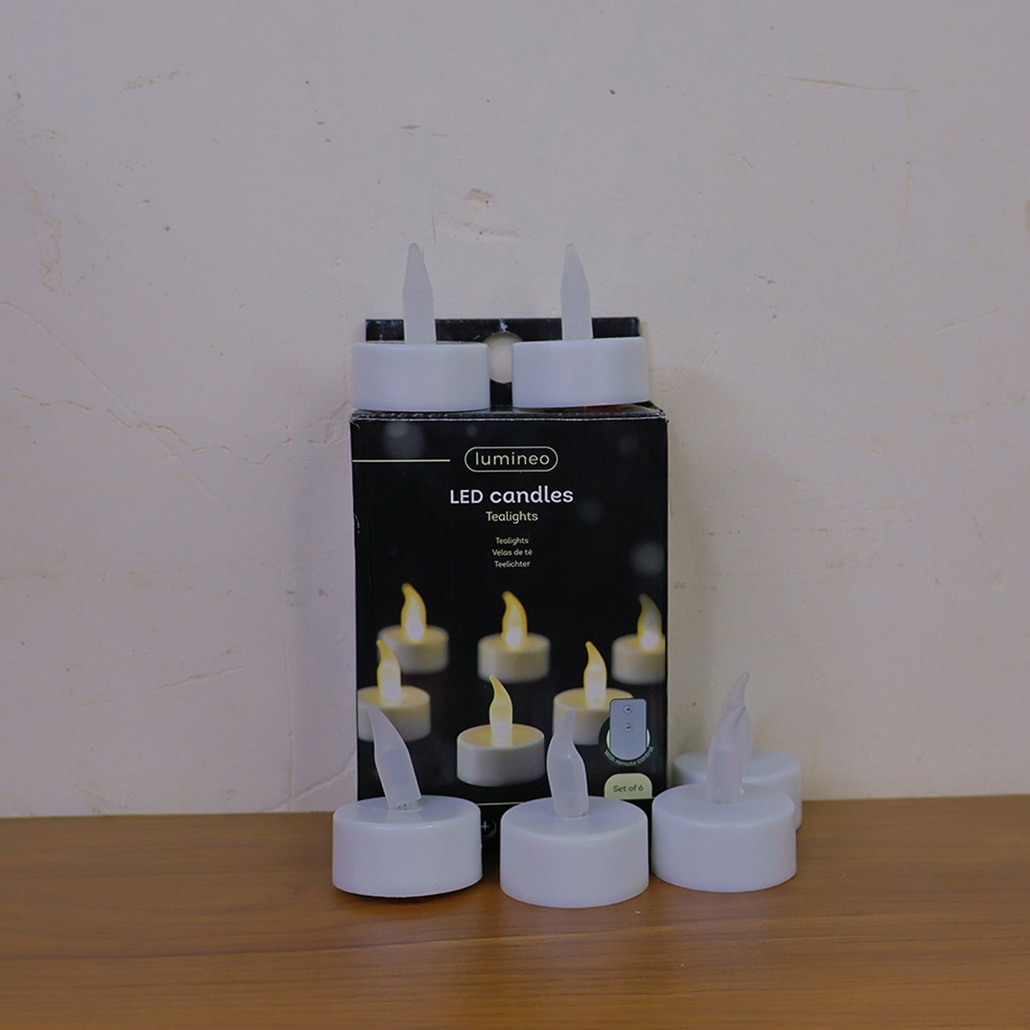 LED Flameless Tealight Candles Lights (6 Pc / Without Remote)