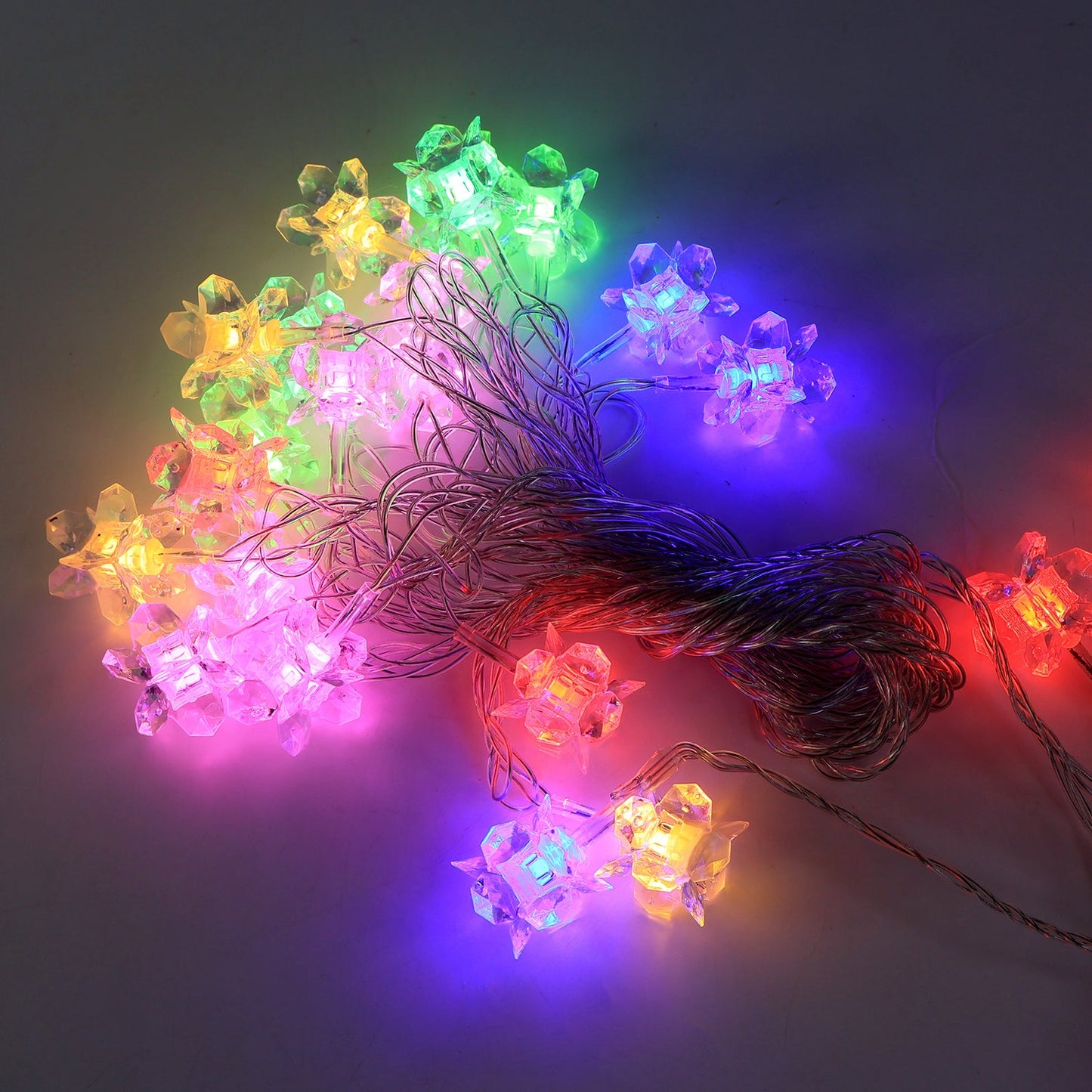Hanging Crystal Flower LED String Light