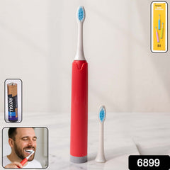 Battery-Operated Electric Toothbrush with Replaceable Head (Mix Color / 1 Pc)