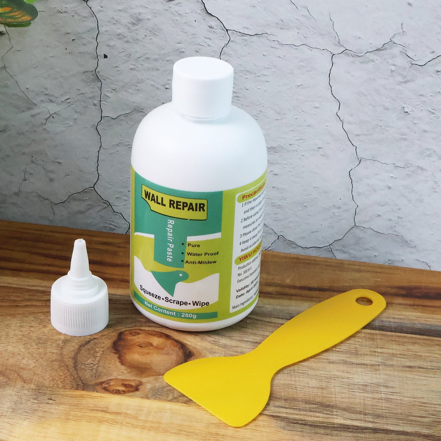 Wall Crack Repair Cream with Scraper - (Set)