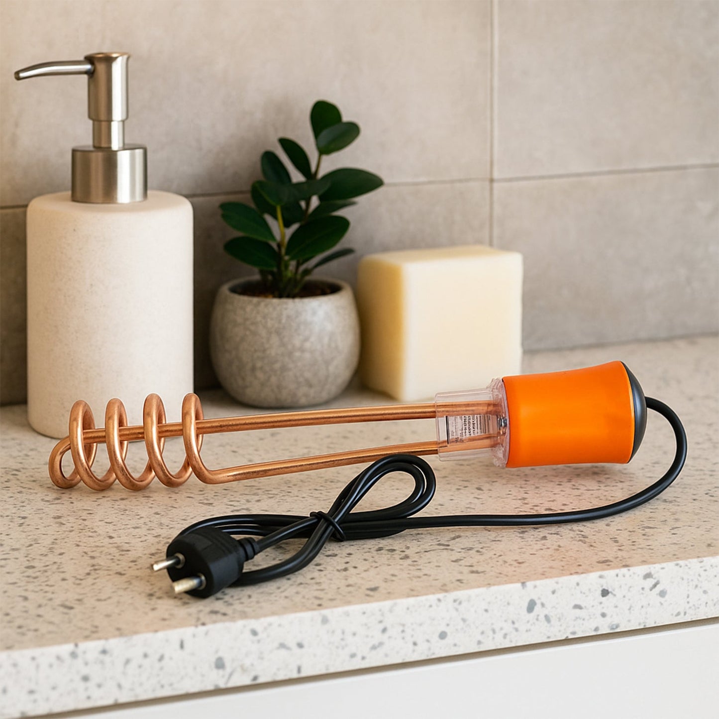 Immersion Water Heater Rod with Copper Heating Element