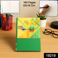 Hardcover Ruled Notebook with Calendar & 160 Pages 22x16 cm (1 Pc)