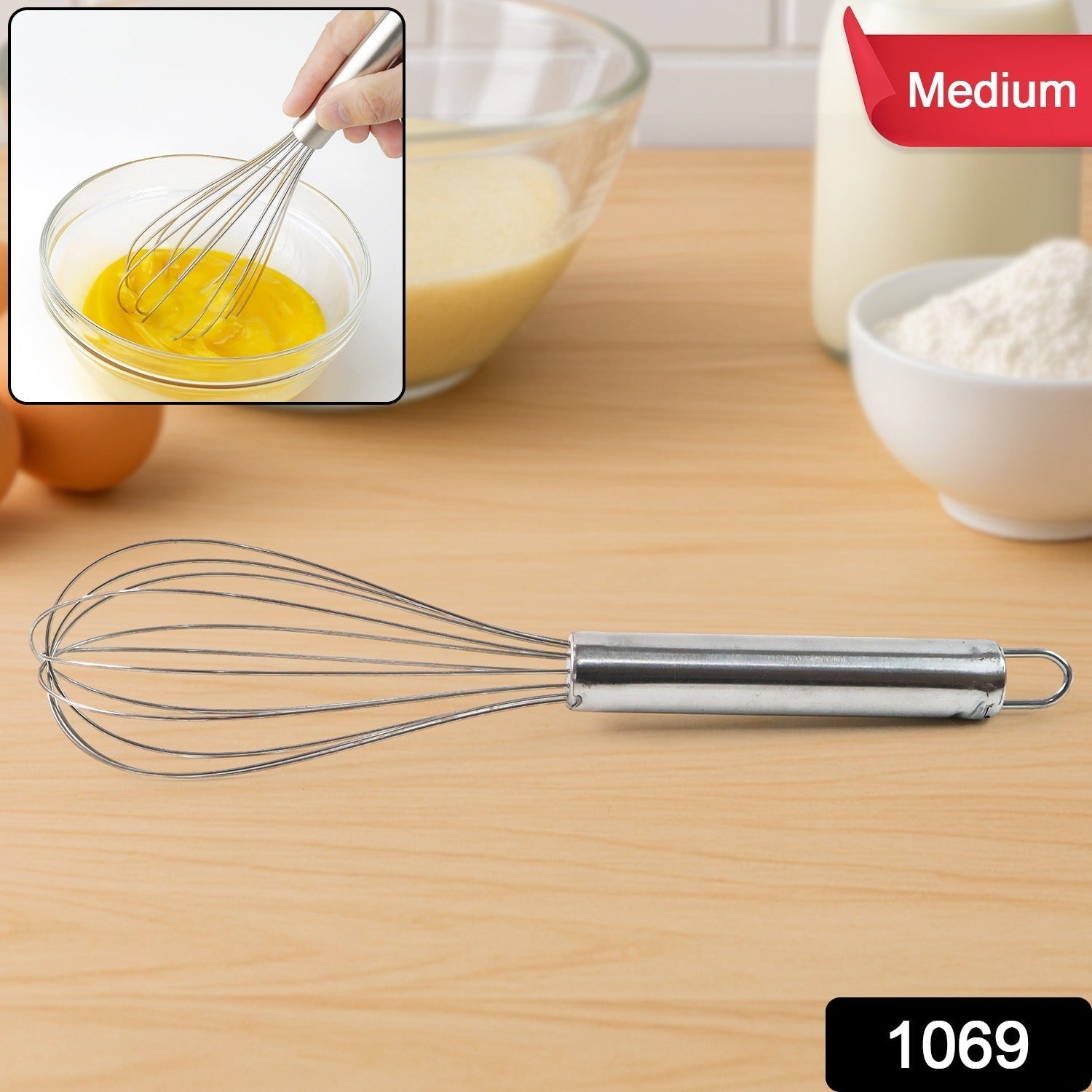 Durable Stainless Steel Kitchen Balloon Whisk