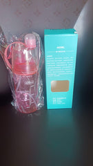 Customize Plastic 2 In 1 Mist Spray Water Bottle (Multicolor / 400 ML / 1 Pc)