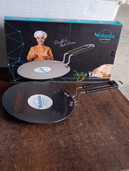Premium Non-Stick Flat Roti Tawa with Heat-Resistant Handle (10 Inch / 1 Pc)