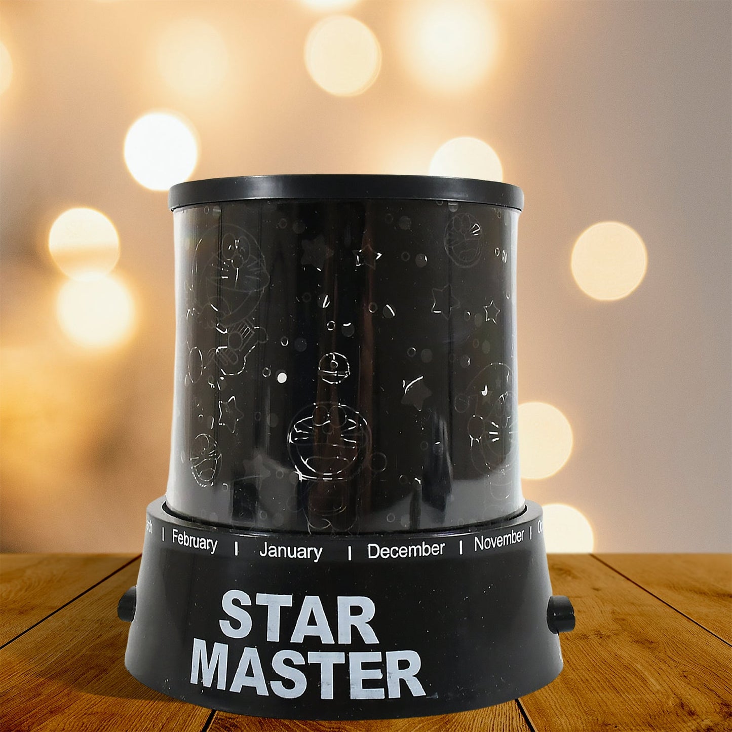 LED Projector Night Light Amazing Lamp, 3 Battery operated lamps, Rotation With the music Function, Master for Kids Bedroom Home Decoration Night Romantic Gift (Battery Not Included / 1 pc)