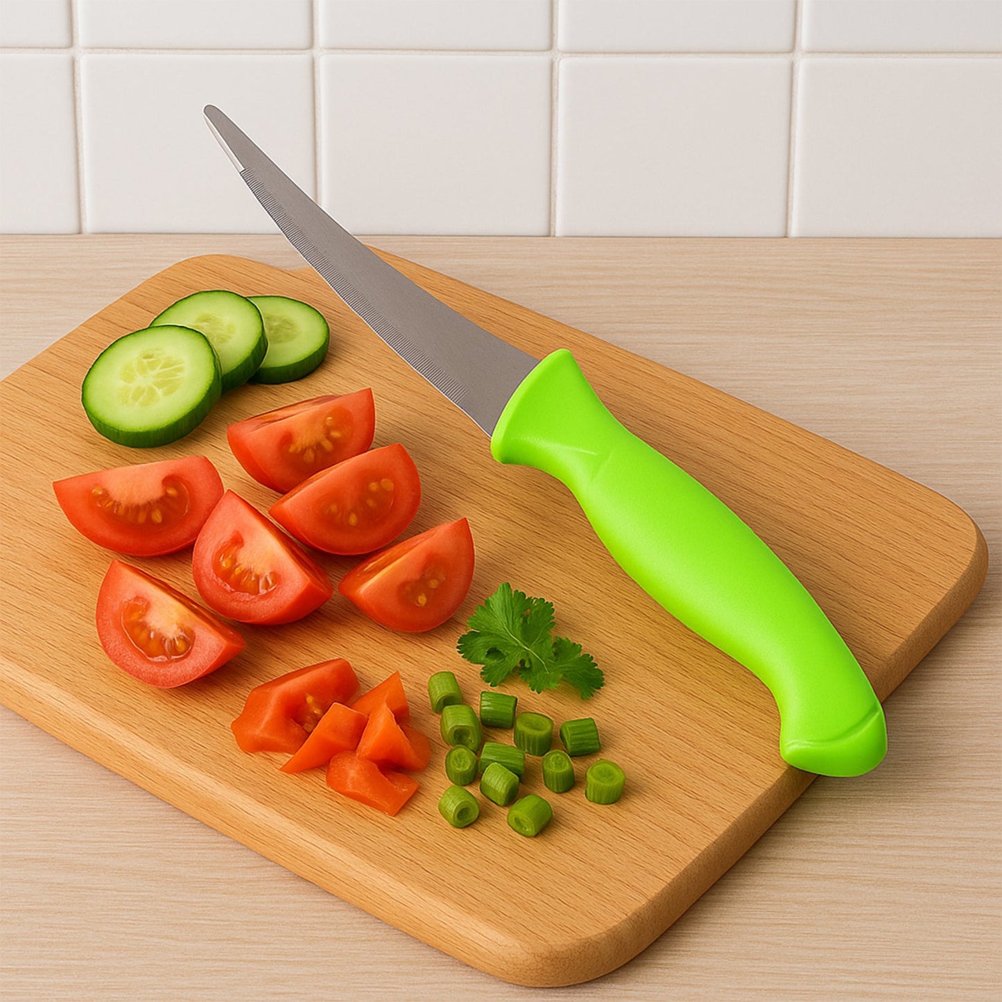 Knife with Soft Ergonomic Handle