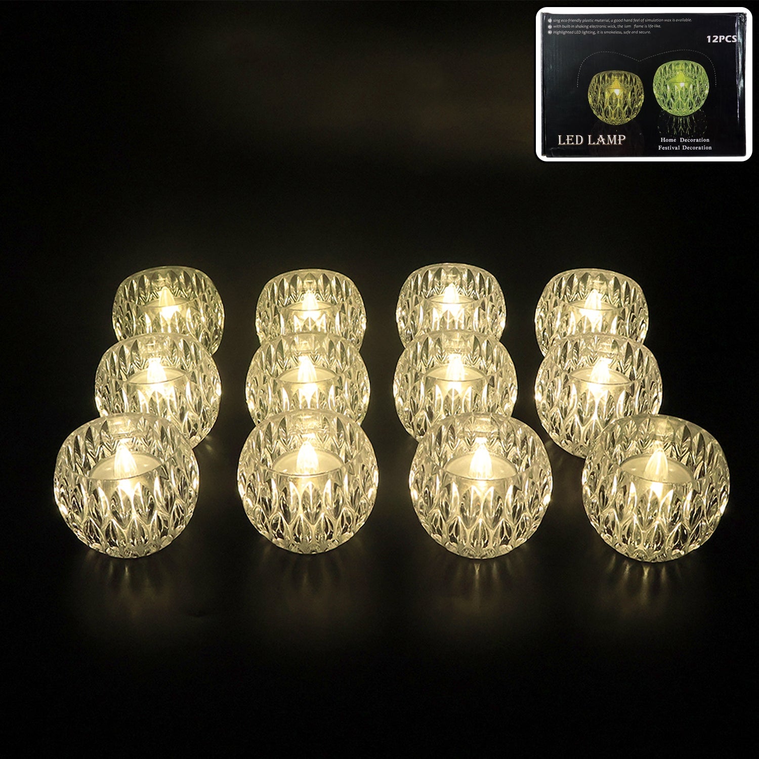 LED Crystal Lamps Set