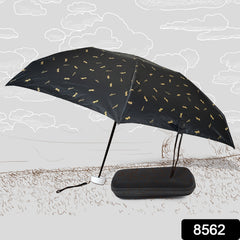 3-Fold Cute Umbrella – Sun & Rain Protection, UV Shield (1 Pc / With Zip Case)
