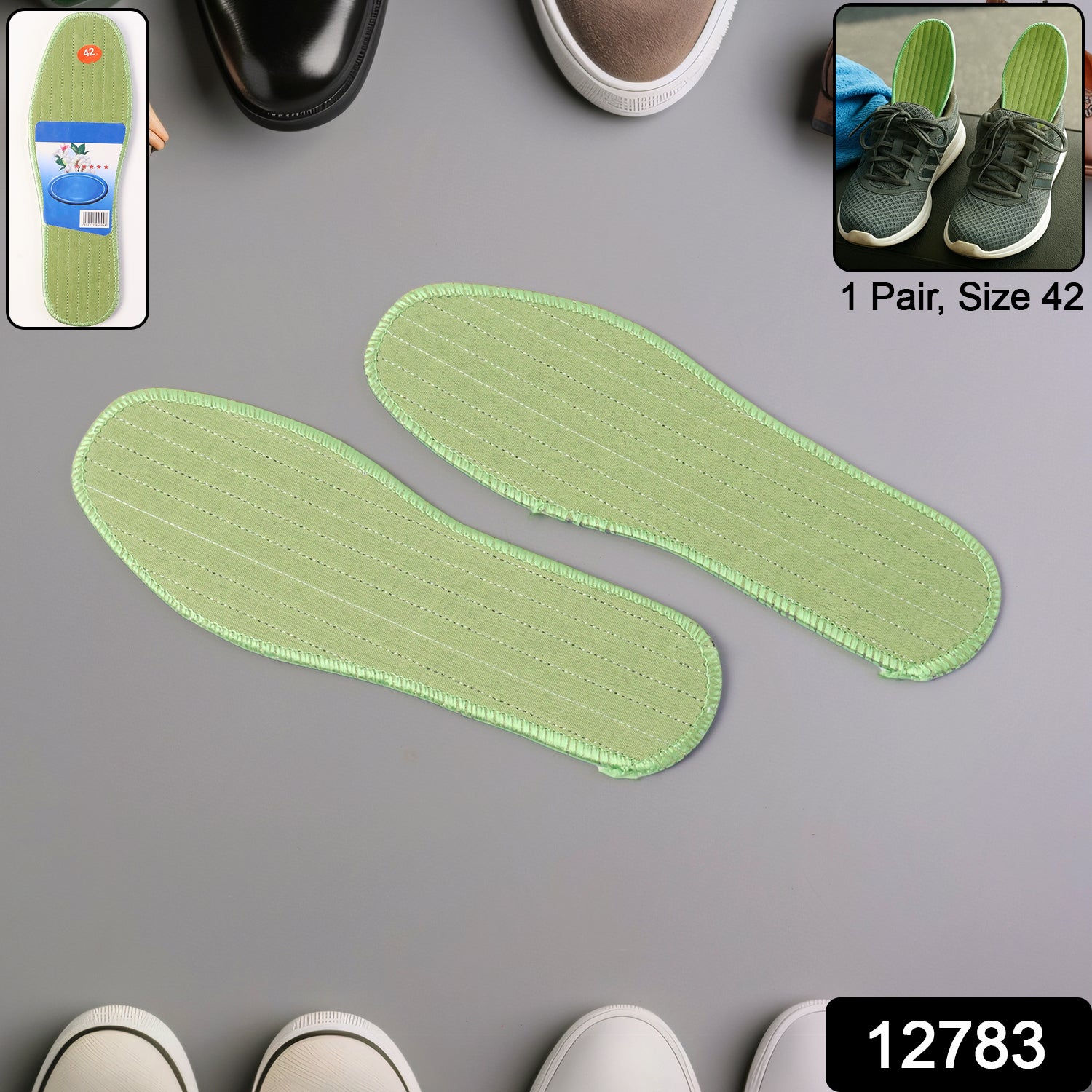Premium comfort shoe insoles size 42