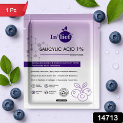 In’lief Salicylic Acid 1% Clarifying & Pore-Refining Facial Sheet Mask (1 Pc)
