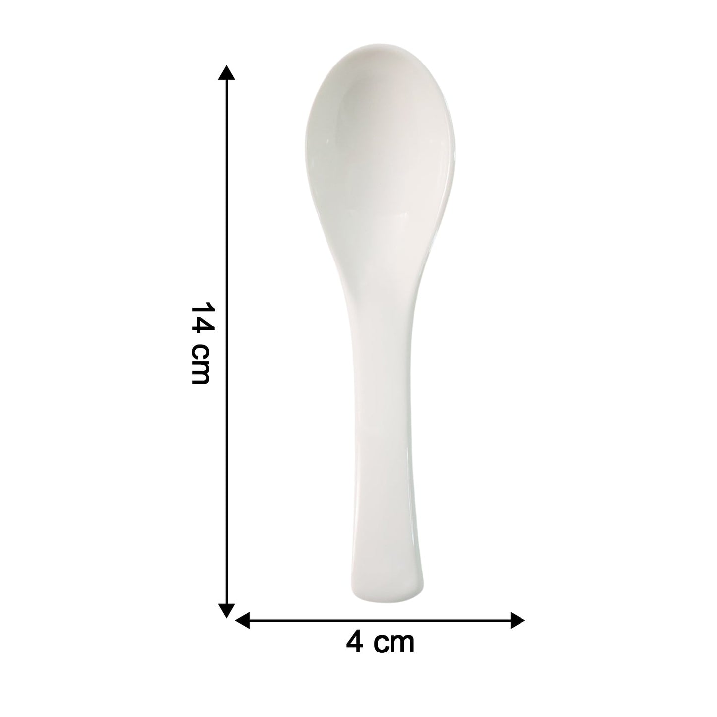 Plastic Soup Spoon – Deep Bowl (1 Pc / White)