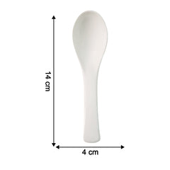 Plastic Soup Spoon – Deep Bowl (1 Pc / White)