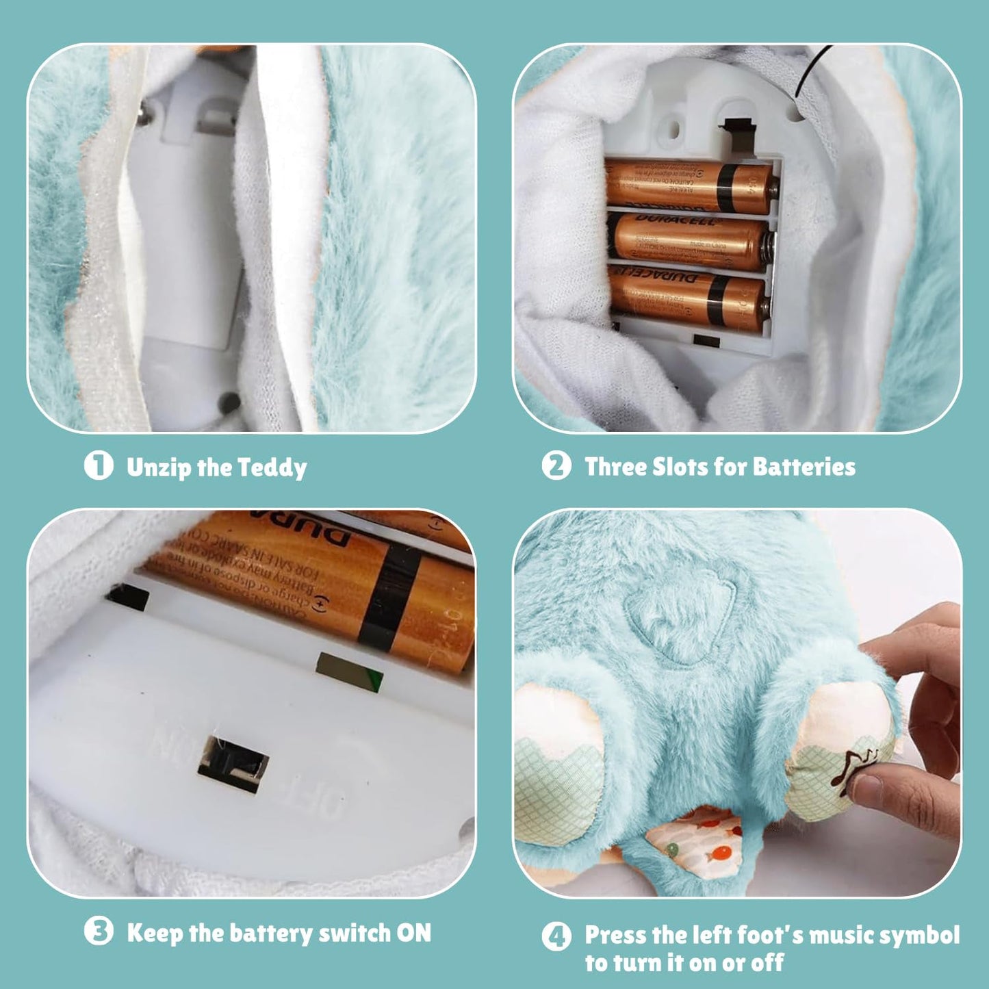 LED Light Musical Teddy Bear