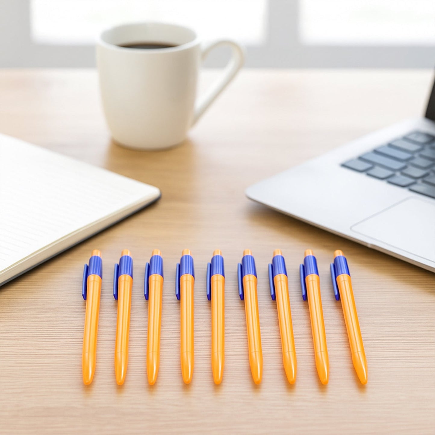 Retractable Ball Pen â€“ Smooth Writing Click Pen with Blue Ink - (60 Pc / Set)