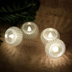 LED Flameless Decorative Candles (4 Pc)