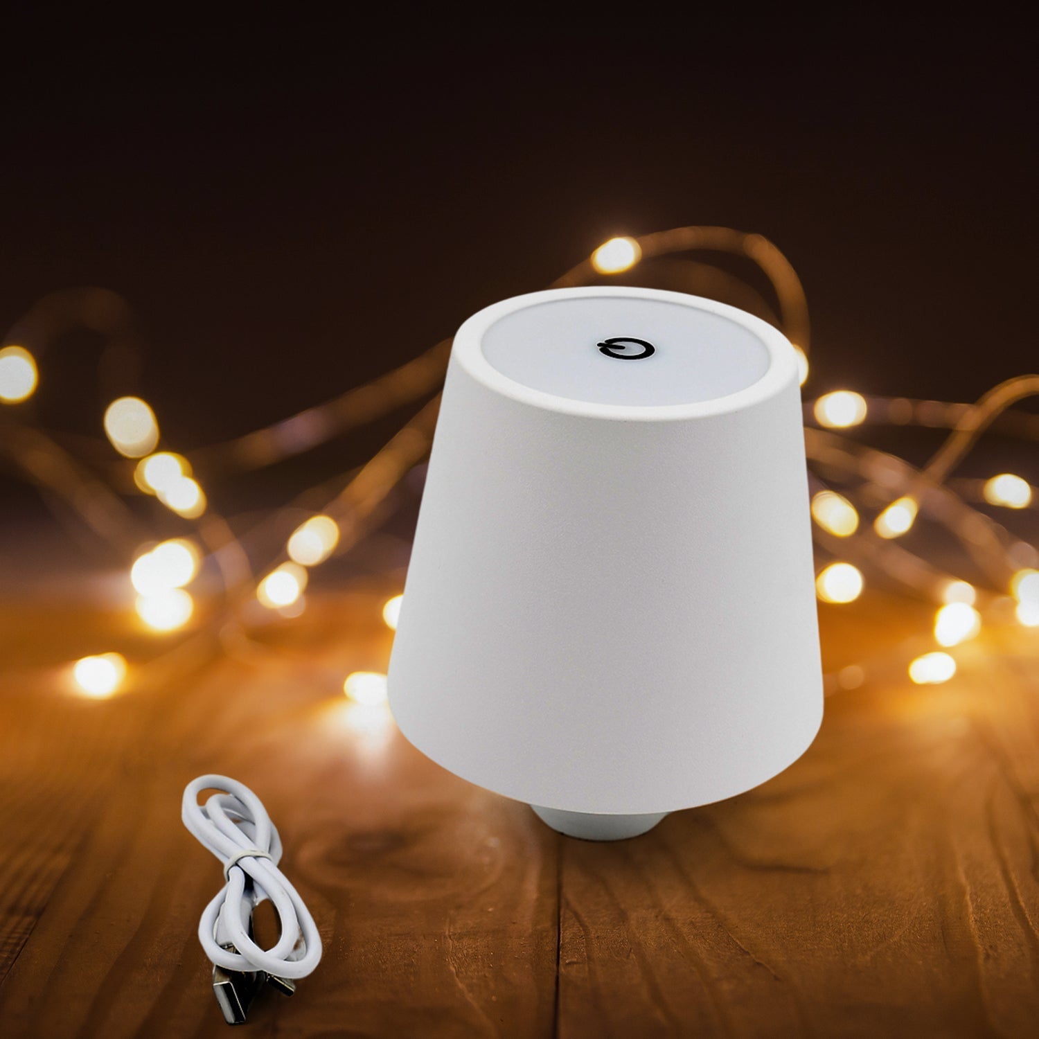 USB Rechargeable LED Bottle Lamp â€“ 3 Color Dimmable Wireless Table Light for Home & Bar (1 Pc)