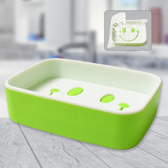 Portable Travel Home Box Cute Cartoons Smile Face Container Draining Holder Soap Dish ,Sabudani