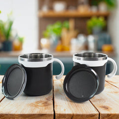 2 Pcs Mocha Mug Set 
