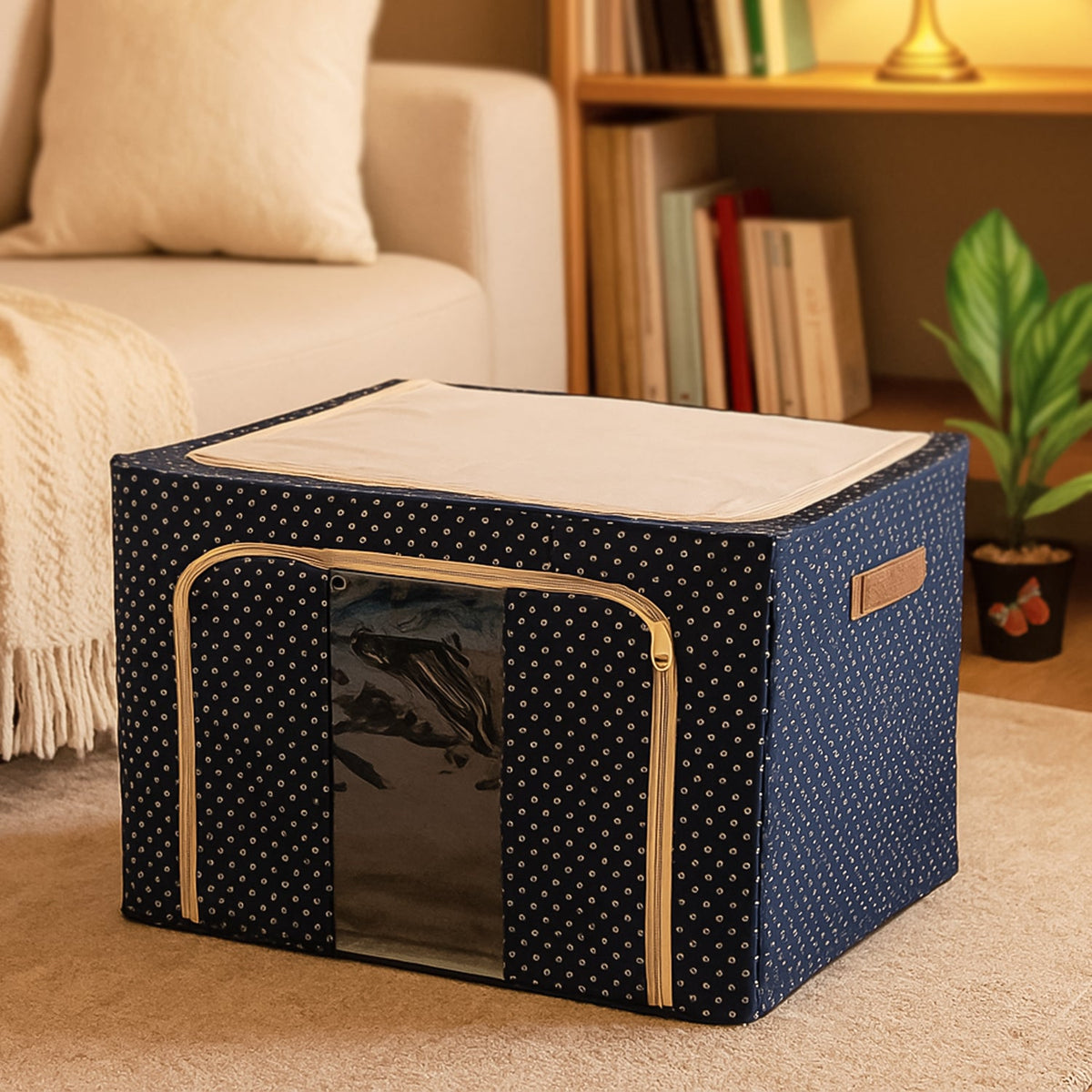 Foldable Steel-Frame Clothes Storage Box