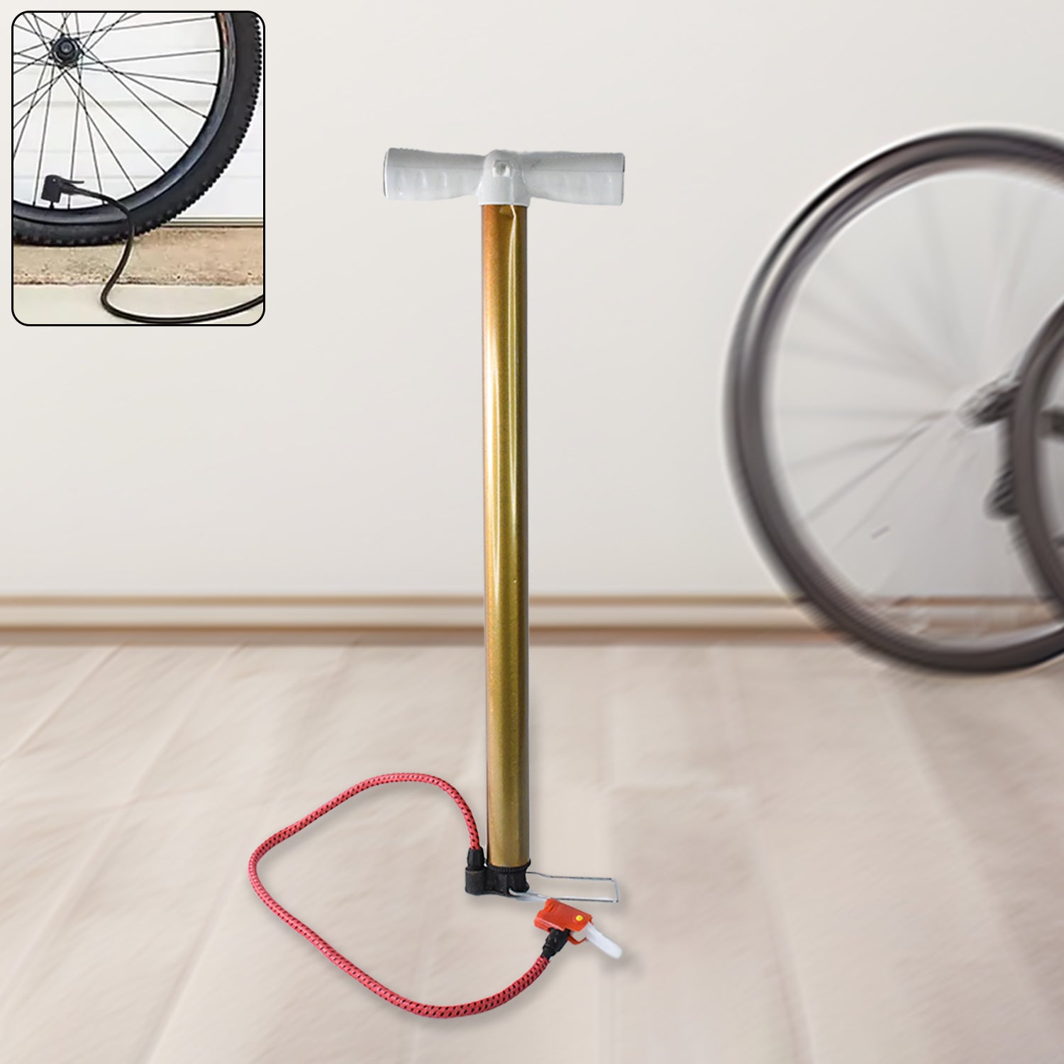 Strong Steel Air Pump (1 Pc / Mix Color)