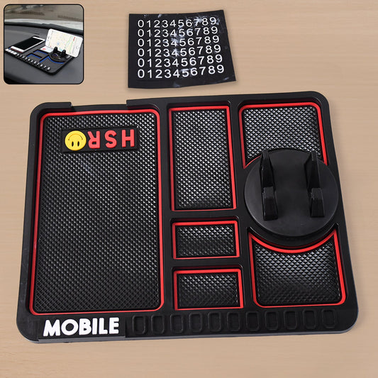 Car Dashboard Mat & Mobile Phone Holder Mount