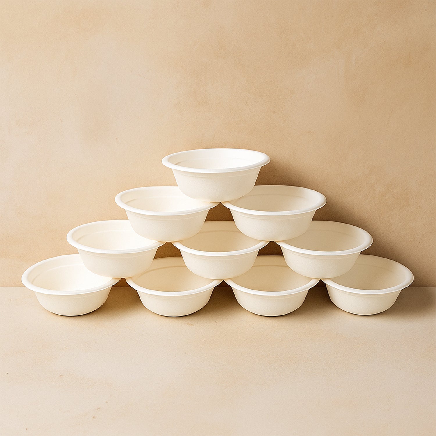Freshee 240 ml Compostable Bagasse Bowl (10 Pc)