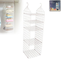 MULTIPURPOSE 5 LAYER FOLDING CLOTHES STORAGE RACKS||CLOSET FOR STUDENTS WARDROBE SHELVES SOCKS, SCARF, T-SHIRT, ETC||HANGING ORGANIZER STORAGE HOLDERS & RACKS