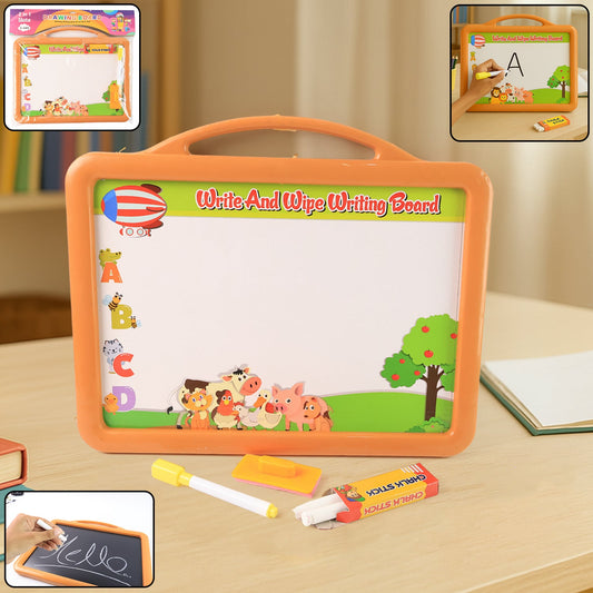 Kidsâ€™ Learning Drawing Board with Dual-Surface Design