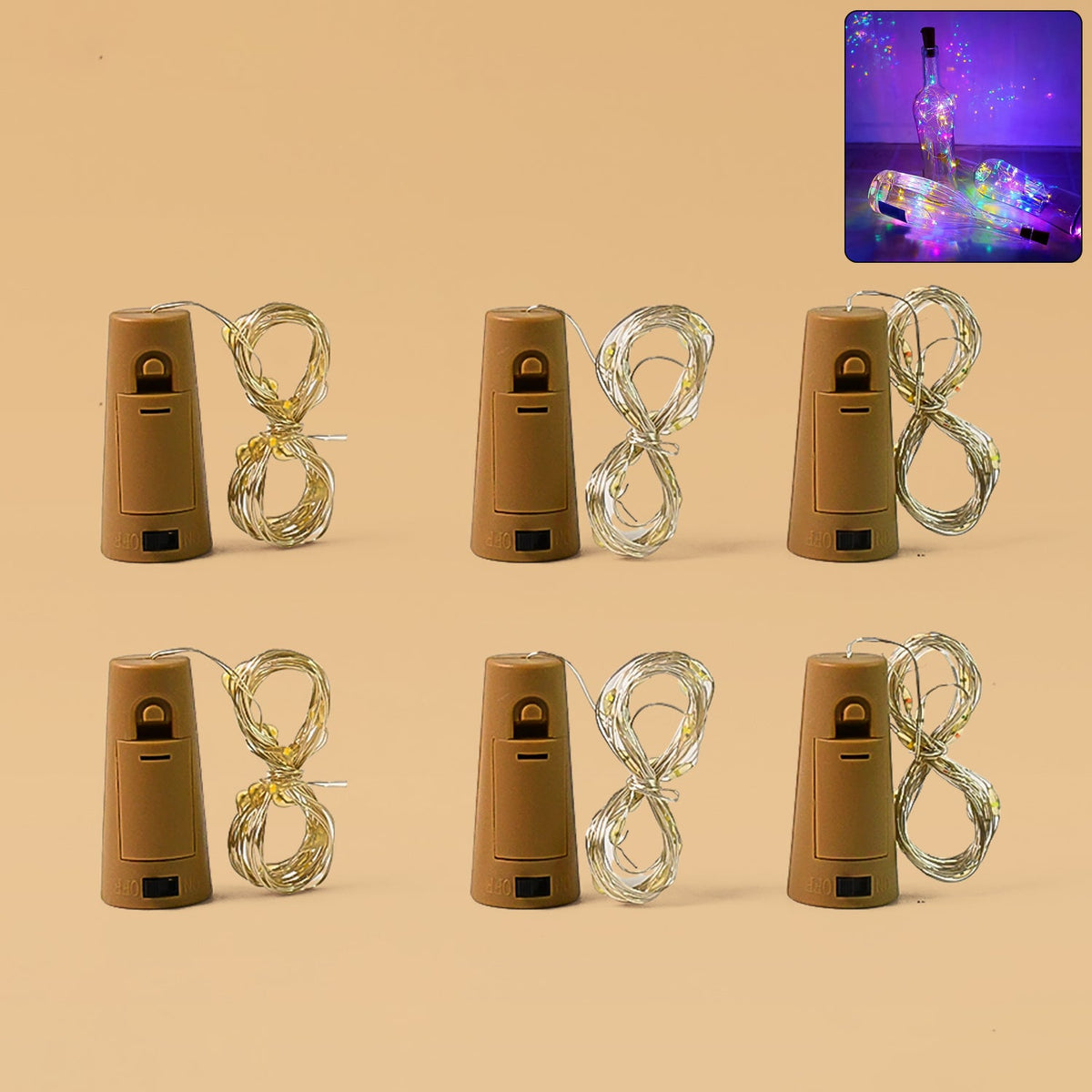 Cork Shape LED Bottle Fairy Light String