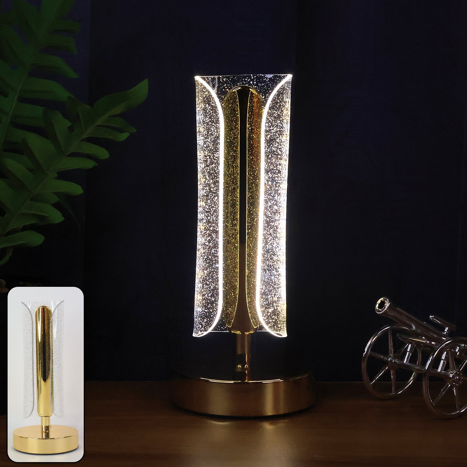 Golden LED Decor Lamp