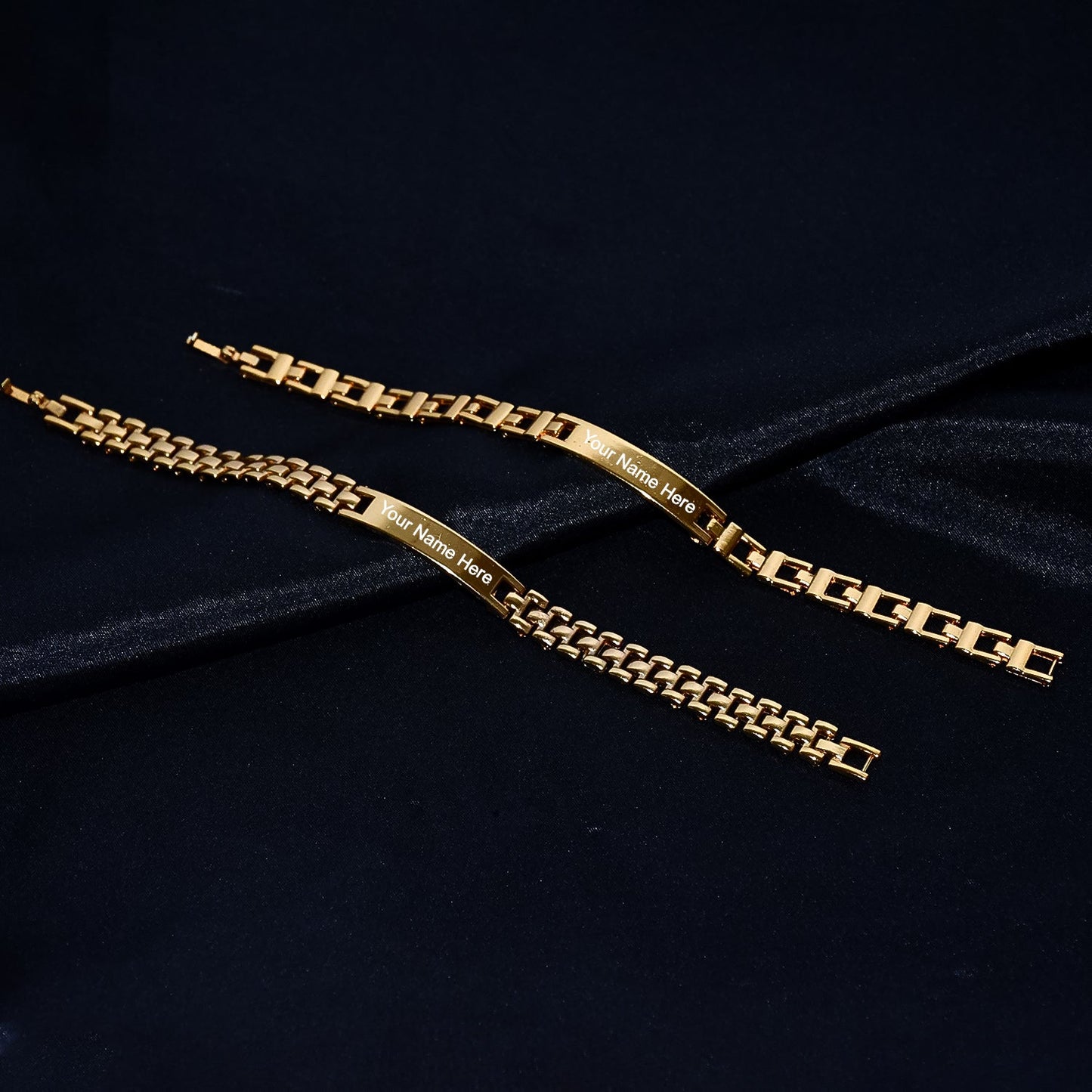 Customized Golden Bracelet for Men (Mix Design / 1 Pc)