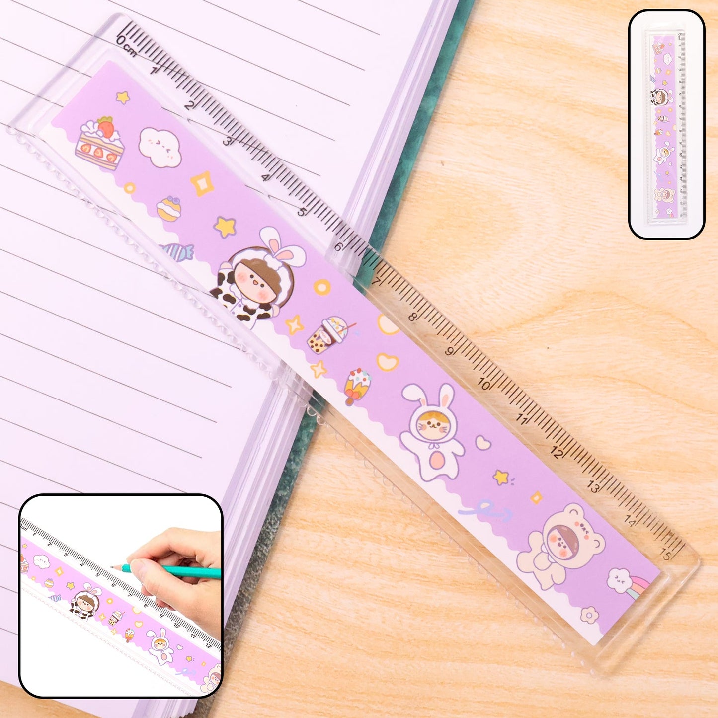 Cute cartoon plastic kidsâ€™ ruler